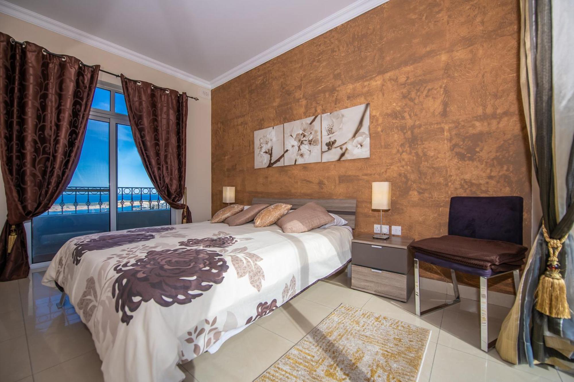 Francis Flats Modern Penthouse Apartment Mellieha Bagian luar foto